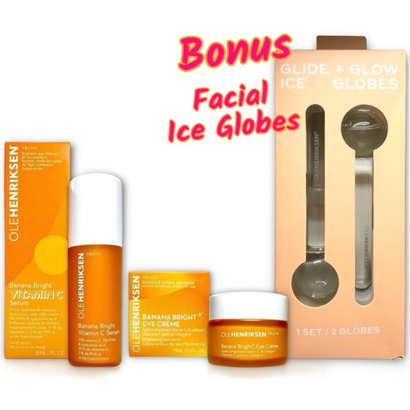 Ole Henriksen—Full Size Banana Bright Set—Vitamin C Serum & Eye Cream *NIB* - Picture 1 of 9